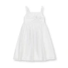 Hope & Henry Girls' Sleeveless Bow Front Linen Sundress, Kids In White Bow Linen
