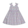 Hope & Henry Babies'  Girls' Sleeveless Bow Shoulder Swing Dress, Infant In Flower Show Floral