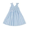 Hope & Henry Babies'  Girls' Sleeveless Bow Shoulder Swing Dress, Infant In White Eyelet