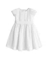 Hope & Henry Girls' Organic Tulip Sleeve Party Dress, Kids In White