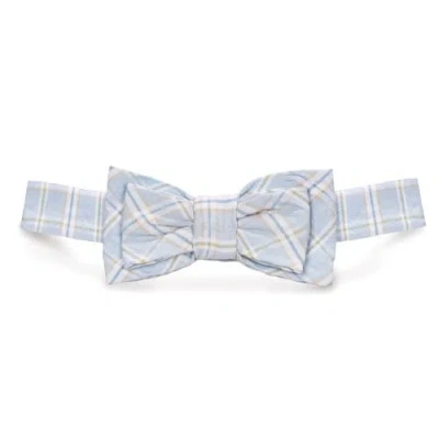 Hope & Henry Kids' Classic Sateen Bow Tie In Blue