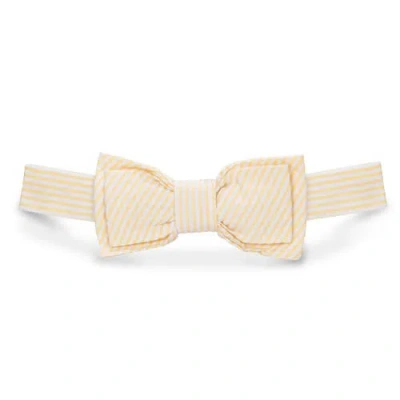 Hope & Henry Kids' Classic Seersucker Bow Tie In Gold