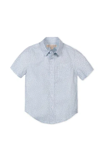 Hope & Henry Kids' Linen Short Sleeve Shirt In Multi
