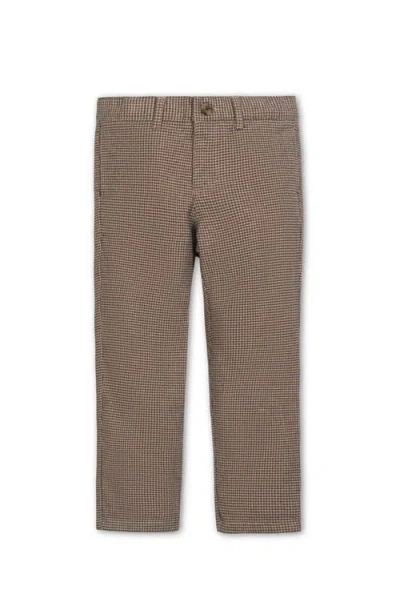 Hope & Henry Kids' Organic Brushed Suit Pant In Brown