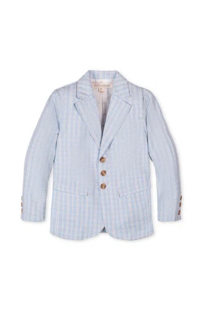 Hope & Henry Kids' Organic Classic Seersucker Suit Jacket In Blue