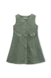 Hope & Henry Kids' Organic Corduroy Button Front Jumper In Green