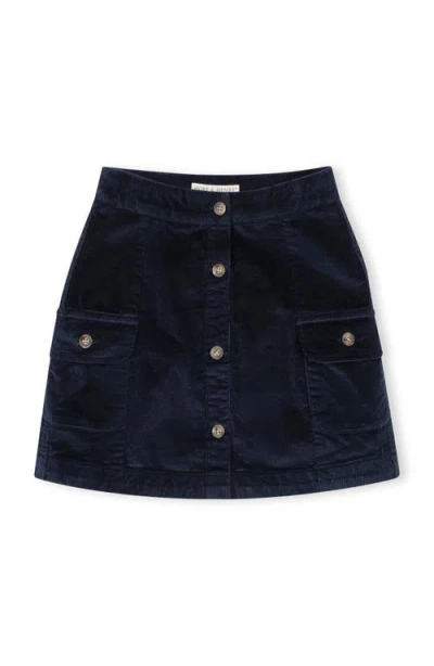 Hope & Henry Babies'  Kids' Organic Corduroy Button Front Skirt In Multi
