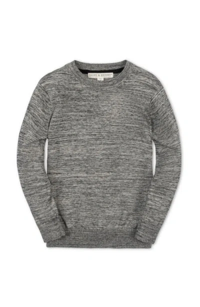 Hope & Henry Kids' Organic Crewneck Pullover Sweater In Gray