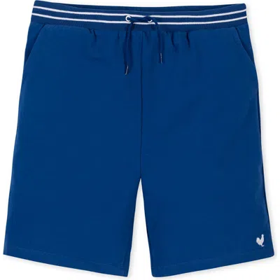 Hope & Henry Kids' Organic French Terry Pull-on Short In Blue