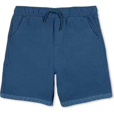 Hope & Henry Kids' Organic French Terry Pull-on Short In Blue