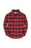 Hope & Henry Kids' Organic Long Sleeve Flannel Button Down Shirt In Multi