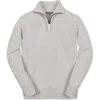 Hope & Henry Kids' Organic Long Sleeve Half Zip Cable Pullover Sweater In Gray