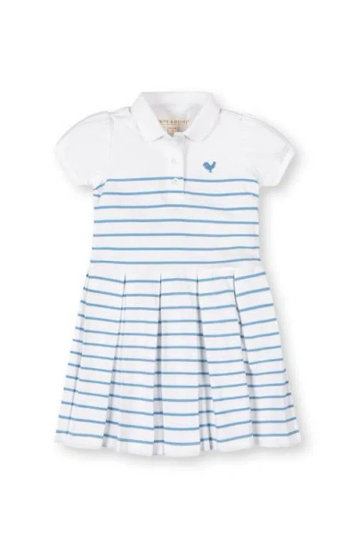 Hope & Henry Kids' Organic Puff Sleeve Pique Polo Dress In Multi