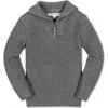 Hope & Henry Kids' Organic Rib Knit Half Zip Pullover Sweater In Gray
