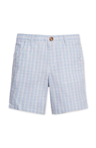 Hope & Henry Kids' Organic Seersucker Short In Blue