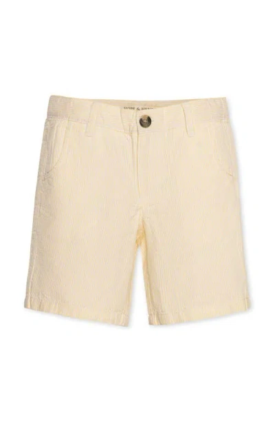 Hope & Henry Kids' Organic Seersucker Short In Brown