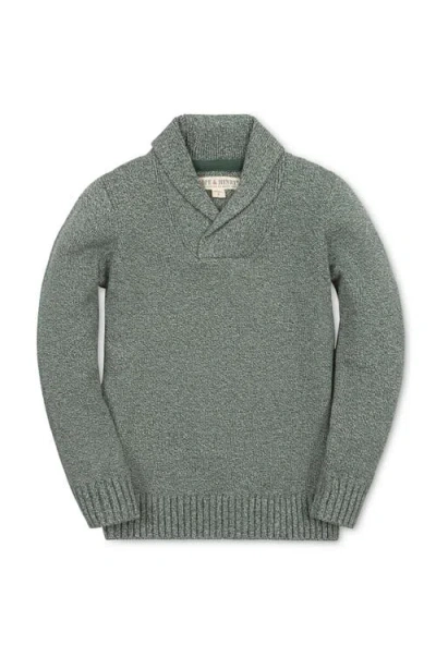 Hope & Henry Kids' Organic Shawl Collar Sweater In Gray