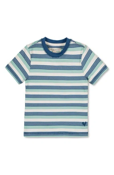 Hope & Henry Kids' Organic Short Sleeve Henley Tee In Multi
