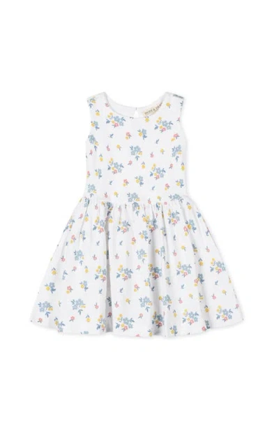 Hope & Henry Kids' Organic Sleeveless Knit Tank Dress In White