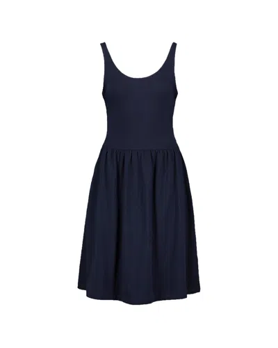 Hope & Henry Knit Dress In Blue