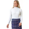 Hope & Henry Mock Neck Rib Knit Sweater In Soft White Structured Rib
