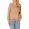 Hope & Henry Organic Herringbone Stitch Cardigan Sweater In Brown