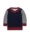 Hope & Henry Organic Long Sleeve Crewneck Pullover Sweater - Baby In Blue