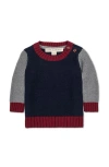 Hope & Henry Organic Long Sleeve Crewneck Pullover Sweater In Multi