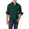 Hope & Henry Organic Long Sleeve Flannel Button Down Shirt In Green