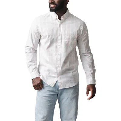 Hope & Henry Organic Long Sleeve Stretch Poplin Button Down Shirt In White