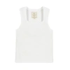 Hope & Henry Organic Scoop Neck Sweater Tank In White Diamond