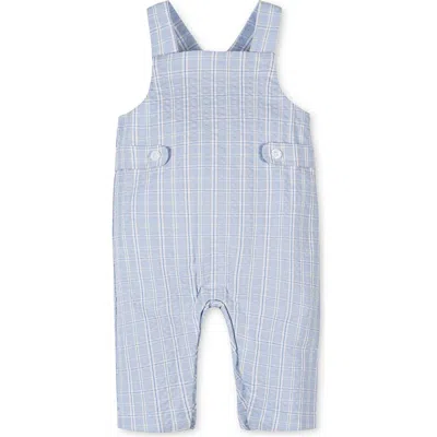 Hope & Henry Kids'  Organic Seersucker Overall In Blue