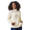 Hope & Henry Organic Turtleneck Raglan Kanga Sweater In Ivory Turtleneck Kanga