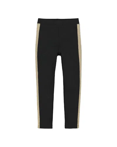 Hope & Henry Ponte Side Trim Pant In Black