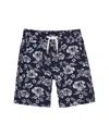 Hope & Henry Pull-on Relaxed Linen-blend Short In Blue