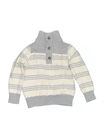 Pre-owned Hope & Henry Kids' Pullover Sweater In Gray