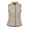 Hope & Henry Quilted Riding Vest In Taupe Herringbone