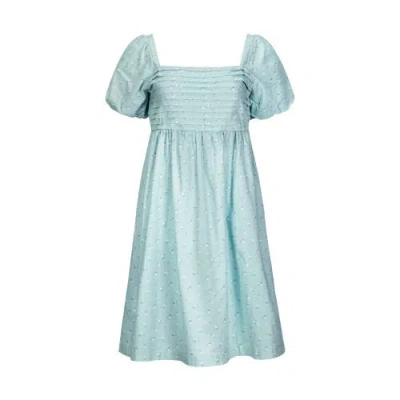 Hope & Henry Ruched Linen Dress In Tea Room Floral