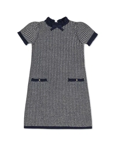 Hope & Henry Ruffle Edge Sweaterdress In Brown