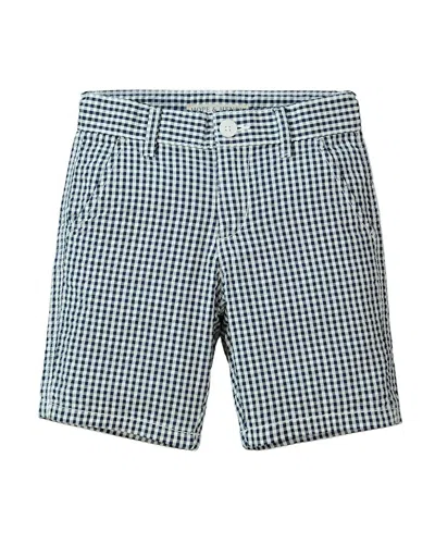 Hope & Henry Seersucker Short In Black