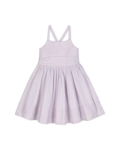 Hope & Henry Kids'  Girls' Organic Embroidered Special Sundress, Toddler In Light Lavender