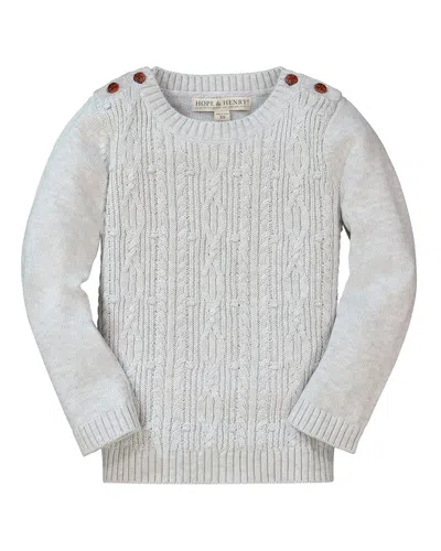 Hope & Henry Sweater In Gray