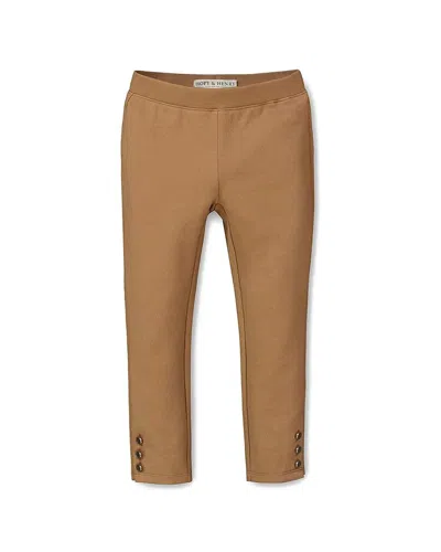 Hope & Henry Three-button Ponte Pant In Nude