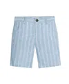 Hope & Henry Unisex Linen Blend Short In Blue