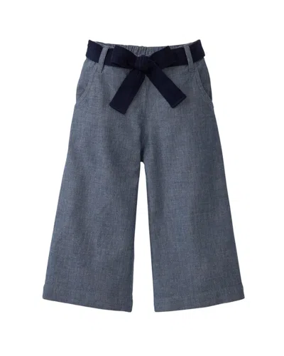 Hope & Henry Wide Leg Crop Bow Pant In Black