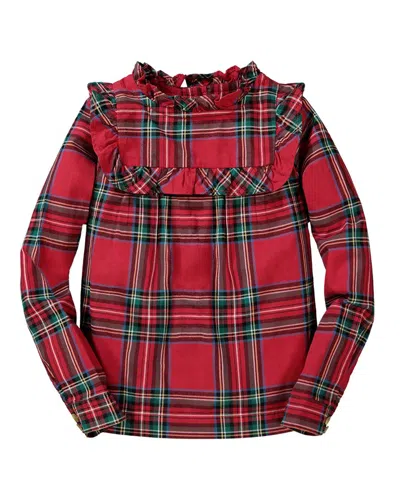 Hope & Henry Woven Shirt In Red