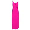 Hope & Ivy Cowl Neck Embellished Maxi Dress In Bright Pink In Pink/purple