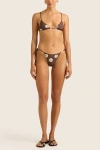 Hope And May Palma String Triangle Bikini Print Top