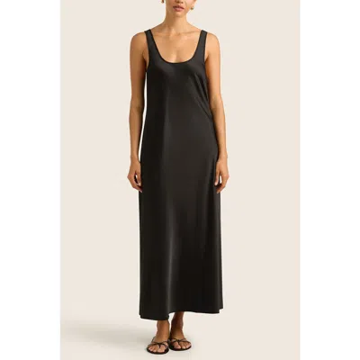 Hope And May Tallon Slip Maxi Dress In Black