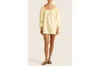 Hope And May Nia Cotton Linen Smock Mini Dress